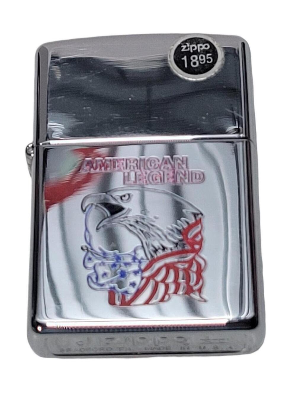 ZIPPO American Legend Eagle Polished Chrome Lighter Sealed  1999
